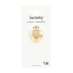 Gold Heart Locket by Bead Landing&trade;