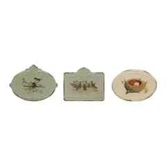 Hello Honey&reg; Bird Images Metal Boxes with Attached Lid Set, 3ct.