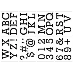 3" Classic Serif Alphabet Stencils by Craft Smart&reg;