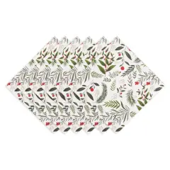 DII&reg; Holiday Sprigs Printed Napkin Set, 6ct.