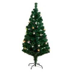5ft. Fiber Optic Star-Shaped LED Lights Pine Artificial Christmas Tree