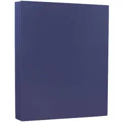 JAM Paper Matte 8.5" x 11" 80lb. Cardstock, 50 Sheets Presidential Blue