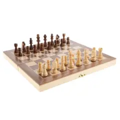 Toy Time Chess Set with Folding Wooden Board