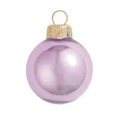 Whitehurst 28ct. 2" Pearl Glass Ball Ornaments Purple