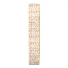 Pink & Yellow Half Circles Outdoor Table Runner