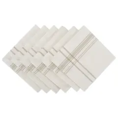 DII&reg; French Chambray Dinner Napkins, 6ct. White