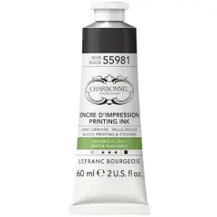 Charbonnel Printing Ink, 60mL Black 55981