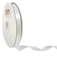 Gwen Studios Single Faced Satin Ribbon White
