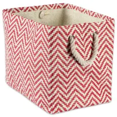 DII&reg; Medium Chevron Rectangle Paper Bin Rust