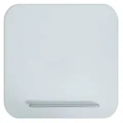 U Brands Framed White Magnetic Glass Dry-Erase Board, 36" x 36"