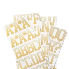 Gold & White Glitter Ombre Alphabet Stickers by Recollections&trade;