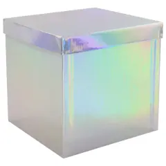 Large Silver Holographic Box by Celebrate It&trade;