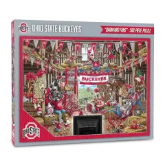 College Barnyard Fans 500 Piece Puzzle Ohio State Buckeyes