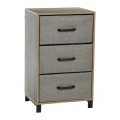 Household Essentials 26" 3-Drawer Dresser Ashwood