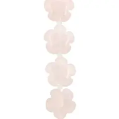 15.5mm Rose Quartz Flower Beads by Bead Landing&trade;