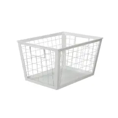 12.5" White Wire Multifunctional Basket