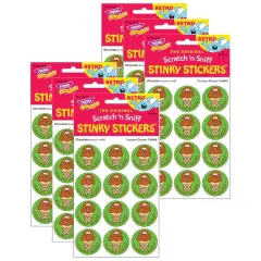 TREND Enterprises&reg; Scooper Dooper Chocolate Scented Stickers, 6 Packs of 24