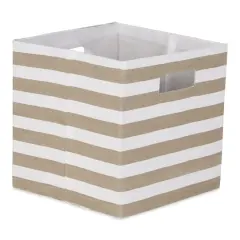 DII&reg; Striped Square Storage Cube Stone