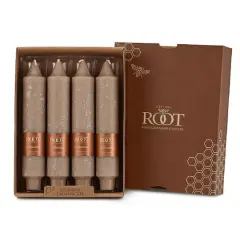 Root Candles 7" Unscented Timberline&trade; Collenette Taper Candles, 4ct. Portobello