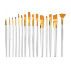 Golden Taklon 15 Piece Brush Set by Craft Smart&reg;