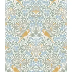 RoomMates Garden Aviary Peel & Stick Wallpaper Sky Blue