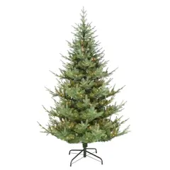 6.5ft. Pre-Lit Hillside Spruce Artificial Tree, Clear LED Lights
