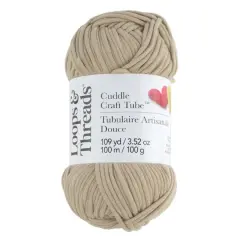 Cuddle Craft Tube&trade; Yarn by Loops & Threads&reg; Desert Dune