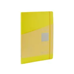 Fabriano&reg; EcoQua Plus A4 Lined Hidden Spiral-Bound Notebook Yellow