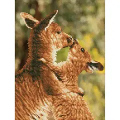Diamond Dotz&reg; Intermediate Kissing Kangas Diamond Facet Art Kit