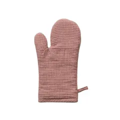 Hello Honey&reg; Woven Linen & Cotton Waffle Hot Pad Mitt Putty