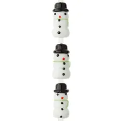 Snowman Lampwork Beads, 23mm by Bead Landing&trade;