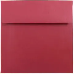 JAM Paper 6" Metallic Square Invitation Envelopes, 25ct. Jupiter Red Stardream