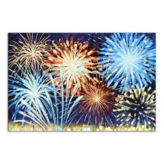 Firework Sky Canvas Wall Art