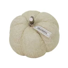9" Natural Fabric Pumpkin Tabletop D&eacute;cor by Ashland&reg;