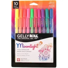 Sakura Gelly Roll Moonlight Pen Set, Medium, 10-Colors