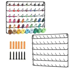 NEX&trade; Black 54-Spool Metal Thread Rack, 2ct.