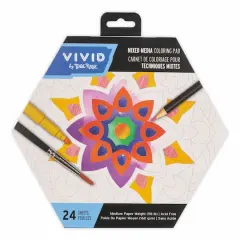 VIVID by Brea Reese&reg; Mandala Mixed Media Coloring Pad