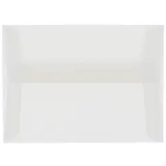 JAM Paper A10 Translucent Vellum Invitation Envelopes, 25ct. Clear