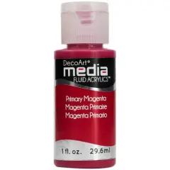 DecoArt Media&reg; Fluid Acrylic Paint, 1oz. Primary Magenta