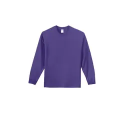 Port & Company&reg; Color Long Sleeve Essential T-Shirt Purple