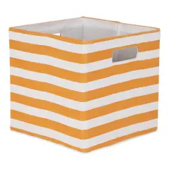 DII&reg; Striped Square Storage Cube Pumpkin Spice