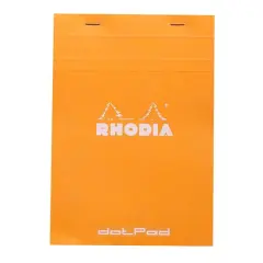 Rhodia&reg; Orange dotPad Grid Pad, 6" x 8.25"