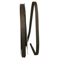JAM Paper 3/8" Grosgrain Texture Ribbon Brown