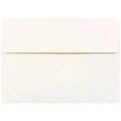 JAM Paper 4.75" x 6.5" Parchment Invitation Envelopes, 50ct. White Recycled