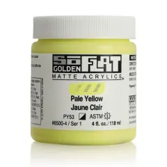 Golden&reg; SoFlat Matte Acrylic Paint, 4oz. Pale Yellow