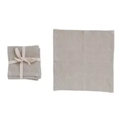 Hello Honey&reg; 10" Square Stonewashed Linen Cocktail Napkins, 4ct. Natural