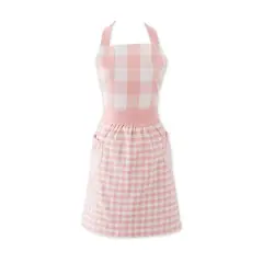 DII&reg; Gingham Print Apron Pink