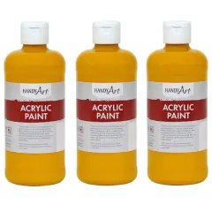 Handy Art&reg; Acrylic Paint, 3ct. Deep Yellow