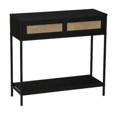 Household Essentials Bungalow 30" Console Table Black