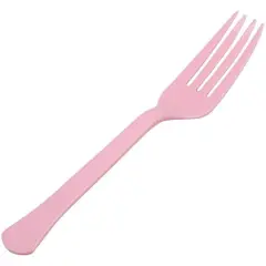 JAM Paper Premium Utensils Plastic Forks Party Pack, 48ct. Light Pink